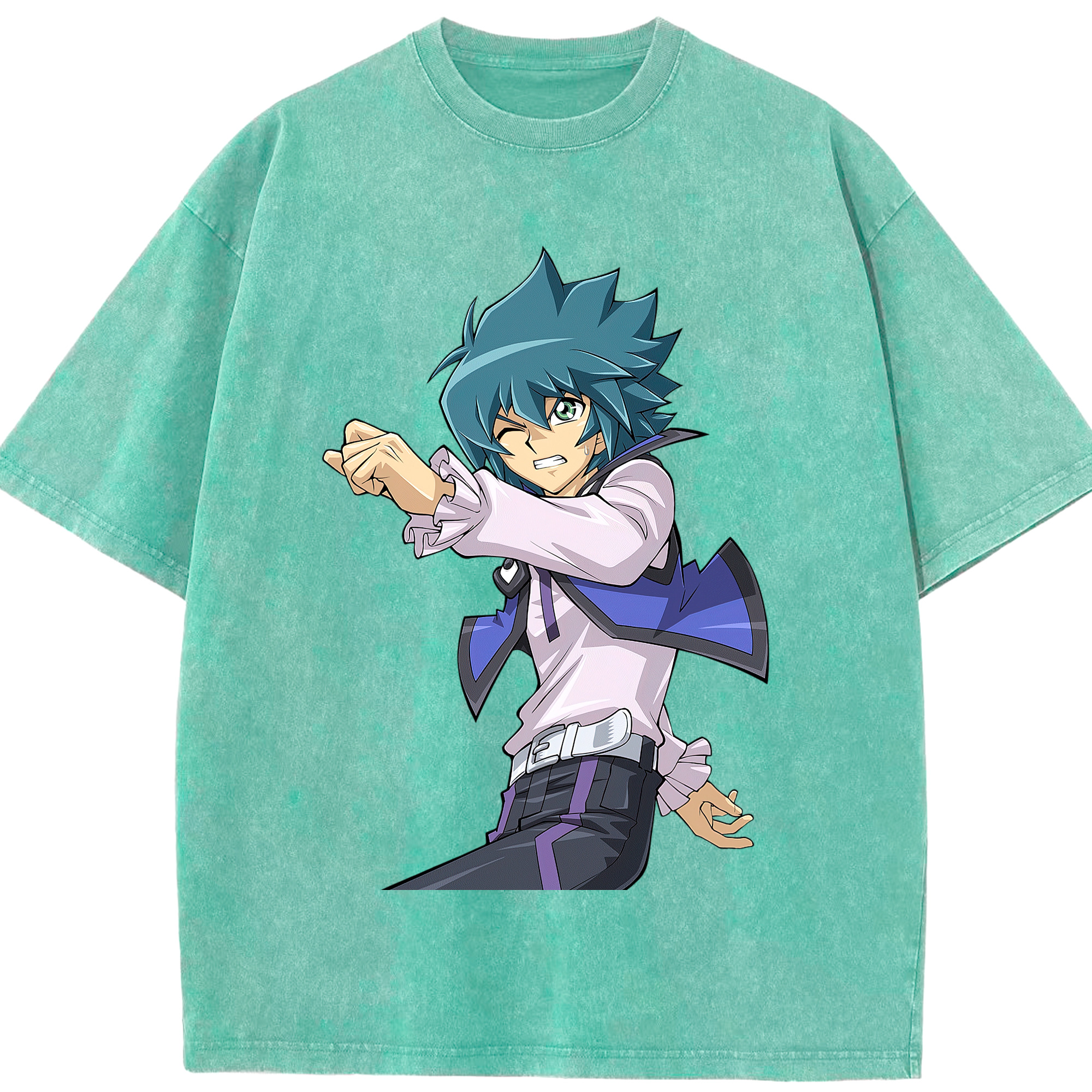（画像用） 遊☆戯☆王 Yu-Gi-Oh! 綿100% ヴィンテージ風 半袖Tシャツ（フロントプリント）